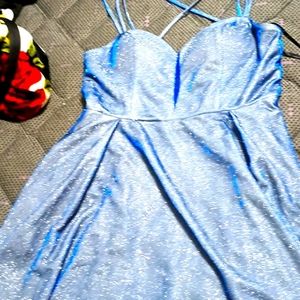 Blue sparkling dress